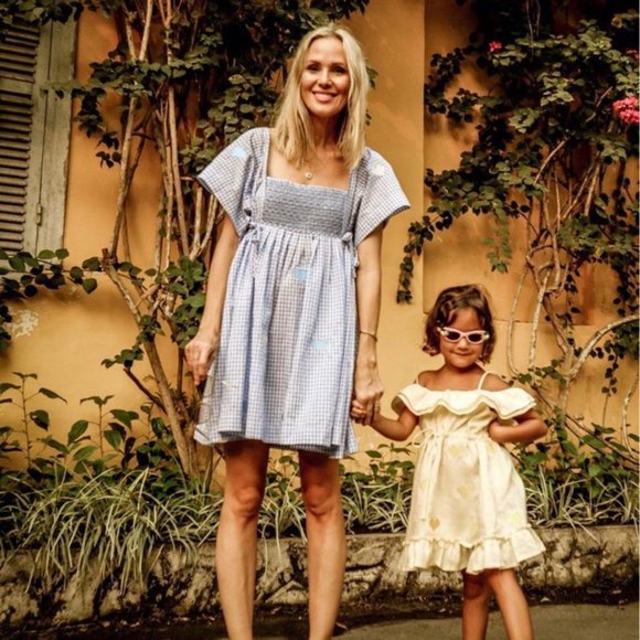 Innika Choo Farm Smock - Baby Blue Gingham, OS, EUC - Picture 3 of 8